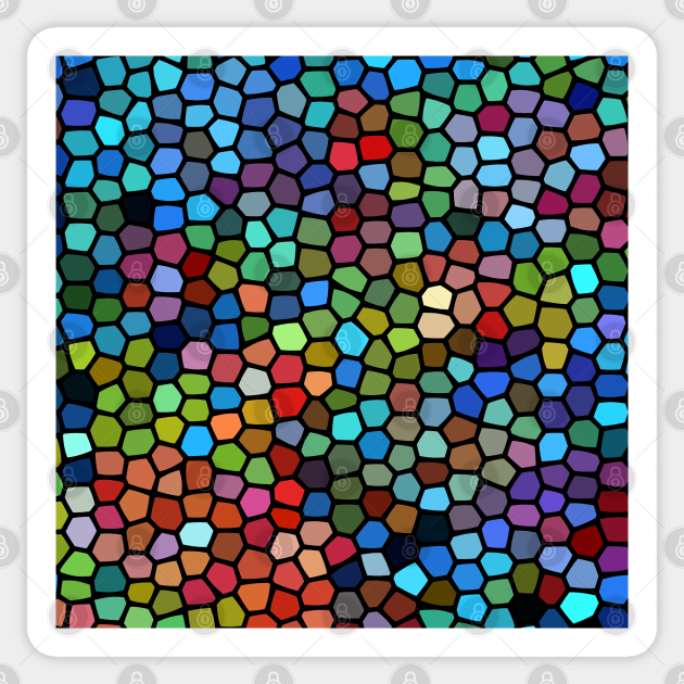 Colorful Stain Glass Design Sticker by Ric1926